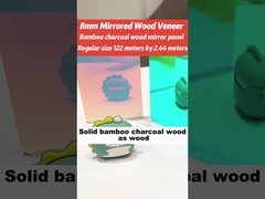 ミラー 壁パネル PVC バンブー 木炭 壁パネル 防水