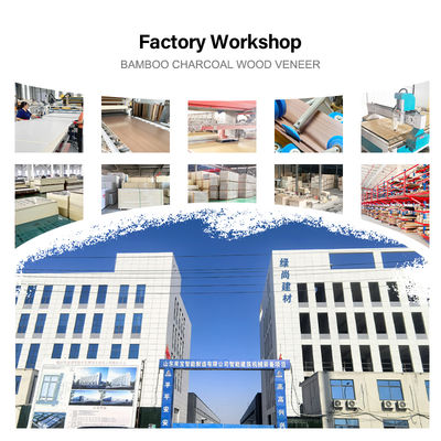 Hot Sale 8mm Bamboo Charcoal Wood Veneer Fire Retardant Wood Grain Decorative Panels For Commercial Space