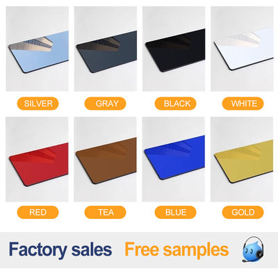 Wholesale Custom Fire Retardant Bamboo Charcoal Wood Veneer PET Mirror Wall Panel For Commercial Space