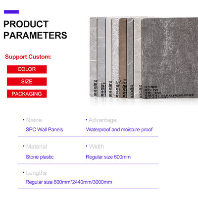 Factory Wholesale SPC Wall Panel Waterproof Moisture Resistant Bathroom Wall Panel For Hotel