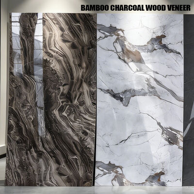 1220*2440mm Marble Wall Panel Waterproof Decoration Board Bamboo Fiber Wall Panel