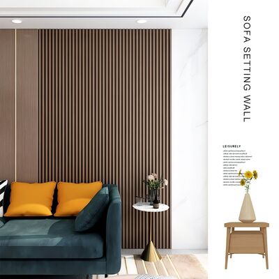 Interior Decorative WPC Wall Panels 3D Fluted Wall Panel For Indoor Background Wall
