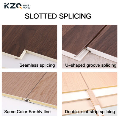 Modern Bamboo Wood Wall Panel Waterproof Wood Grain Wood Veneer Bamboo Fiber Wall Panel