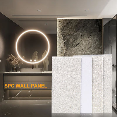 新規出品：600x2440x4mm 防水・難燃性 SPC ウォールパネル - 背景壁用エコフレンドリー内装装飾パネル